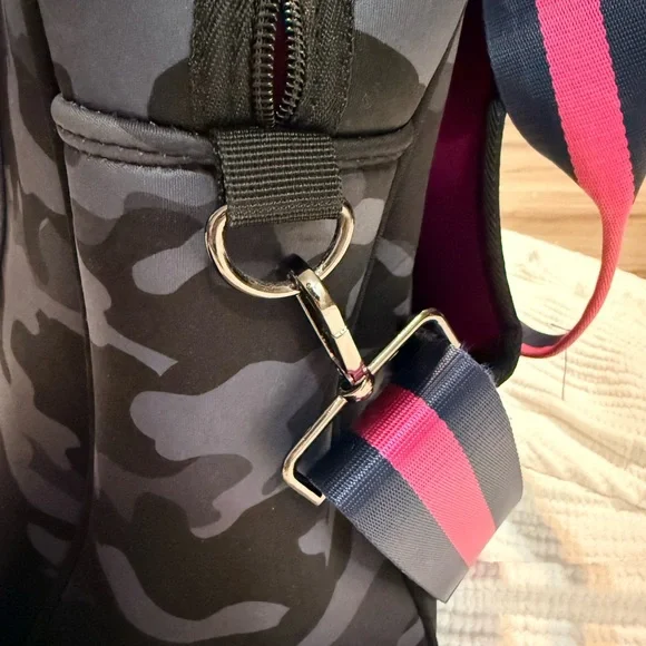 Haute Shore Billie Epic Tennis Camouflage Bag Set with Pink Stripes - Picture 5 of 7